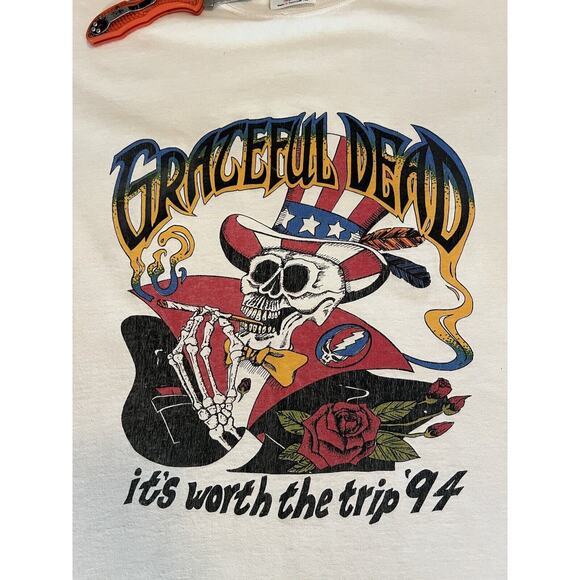 1994 Grateful Dead Rare T-Shirt Vintage Summer Tour It's Worth The Trip Size L - Picture 4 of 11